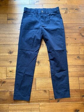 Greyson Mens Performance Navy Blue Dress Pants Trouser Sz 32x32 Golf Stretch